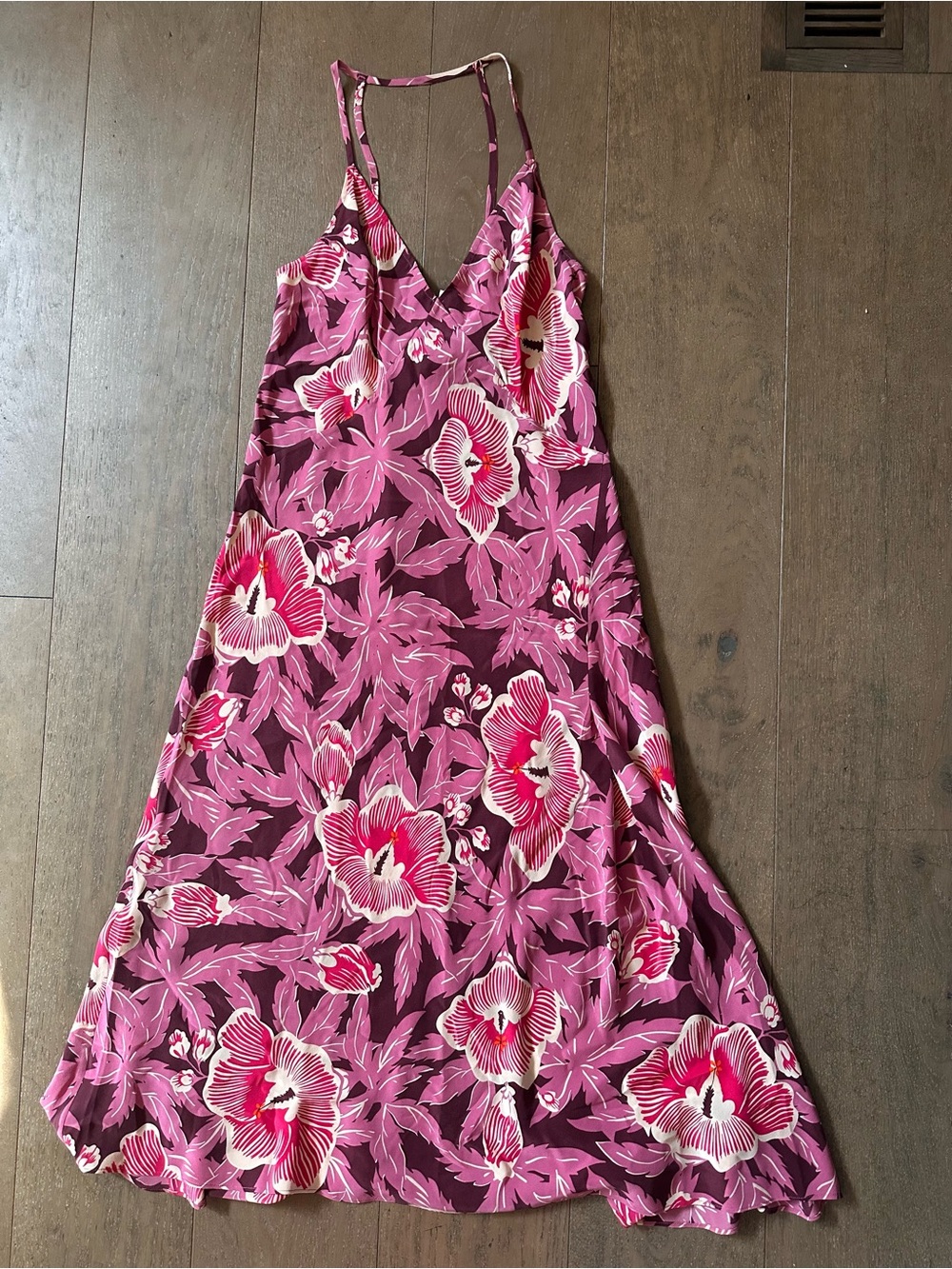 Equipment Femme Limited Edition Silk Floral Halter Dress